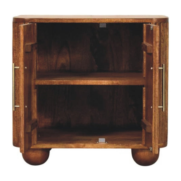 HomeRoots 59" Brown Solid Wood Sideboard with Three Drawers - Stylish Storage Solution for Modern Interiors 719380