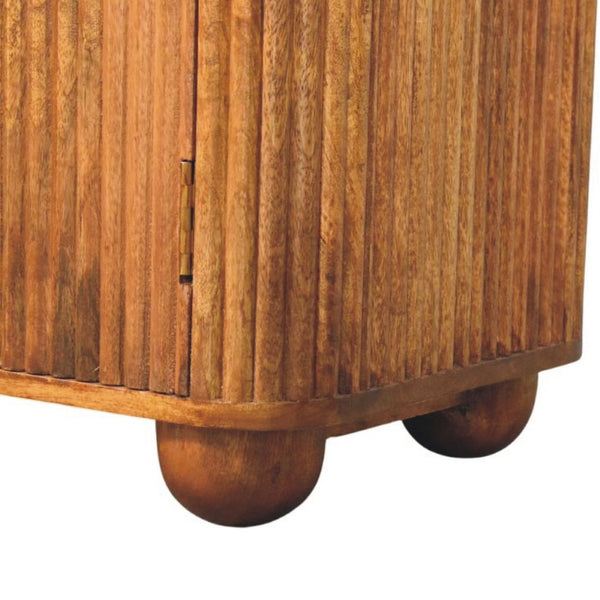 HomeRoots 59" Brown Solid Wood Sideboard with Three Drawers - Stylish Storage Solution for Modern Interiors 719380