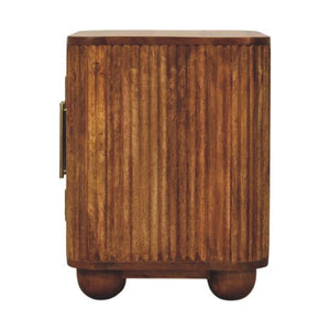 HomeRoots 59" Brown Solid Wood Sideboard with Three Drawers - Stylish Storage Solution for Modern Interiors 719380