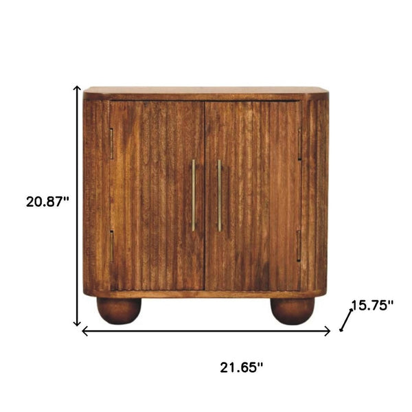 HomeRoots 59" Brown Solid Wood Sideboard with Three Drawers - Stylish Storage Solution for Modern Interiors 719380