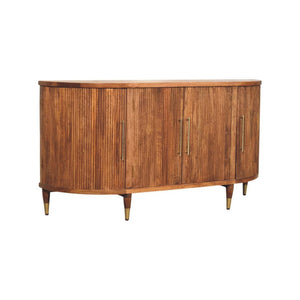 HomeRoots 35" Chic Solid Wood Four Drawer Sideboard - Modern Storage Solution for Home Décor & Organization 719381