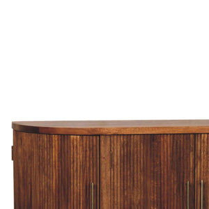 HomeRoots 35" Chic Solid Wood Four Drawer Sideboard - Modern Storage Solution for Home Décor & Organization 719381