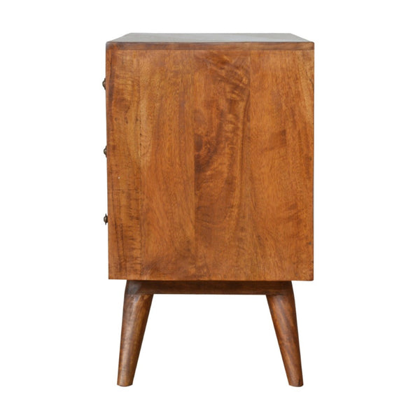 HomeRoots 65" Solid Wood Sideboard with Six Drawers – Stylish Brown Finish & Modern Silver Hardware Design 719382