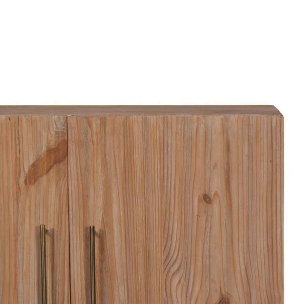 HomeRoots 57" Solid Wood Sideboard with Five Drawers - Versatile Brown Storage Solution for Any Room Decor 719386