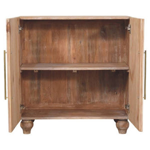 HomeRoots 57" Solid Wood Sideboard with Five Drawers - Versatile Brown Storage Solution for Any Room Decor 719386