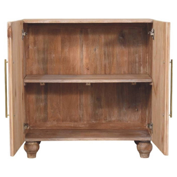 HomeRoots 57" Solid Wood Sideboard with Five Drawers - Versatile Brown Storage Solution for Any Room Decor 719386