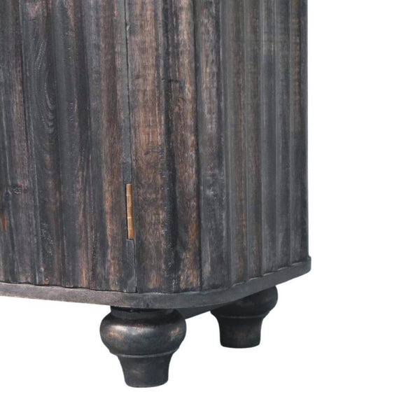 HomeRoots 57" Brown Solid Wood Sideboard – Stylish Five Drawer Cabinet for Modern Storage in Any Room 719387