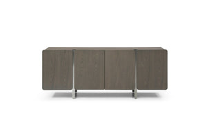 HomeRoots 126" Gray Nubuck Leather Sofa - Luxurious Comfort Meets Contemporary Design for Large Living Spaces 719402