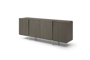 HomeRoots 126" Gray Nubuck Leather Sofa - Luxurious Comfort Meets Contemporary Design for Large Living Spaces 719402