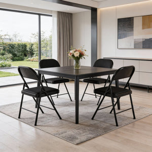 HomeRoots Set of Two Beige and Oak Dining Arm Chairs - Modern Minimalist Style for Versatile Home Use 719406