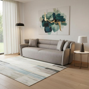 100 Inch Nubuck Leather Sofa with Premium Upholstery for Spacious Living Rooms