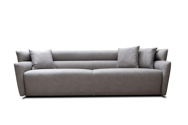 HomeRoots 100 Inch Nubuck Leather Sofa with Premium Upholstery for Spacious Living Rooms 719424