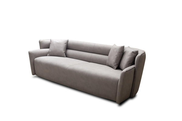 100 Inch Nubuck Leather Sofa with Premium Upholstery for Spacious Living Rooms