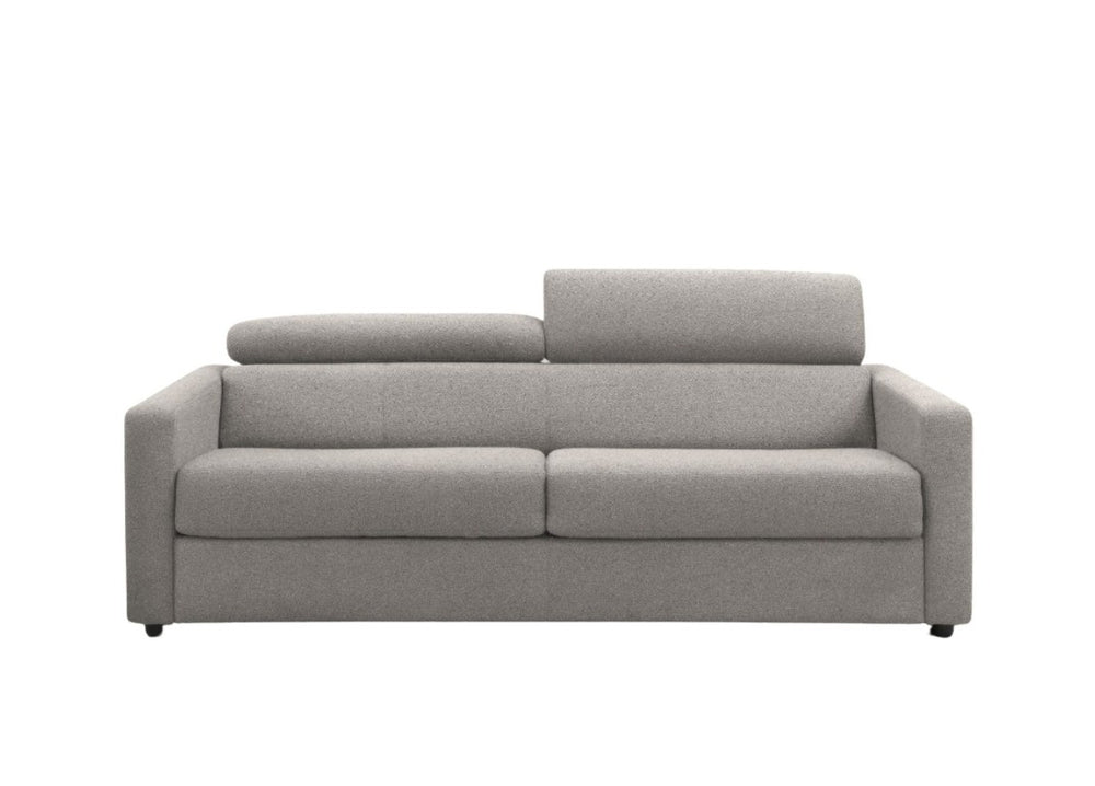 HomeRoots 81 Inch Sleeper Sofa in Light Gray Fabric Perfect for Living Room Guests 719430