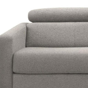 81 Inch Sleeper Sofa in Light Gray Fabric Perfect for Living Room Guests