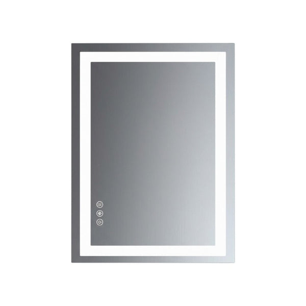 36 Inch Lighted Frameless Bathroom Vanity Mirror with Led Illumination for Modern Wall Decor