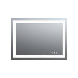 36 Inch Lighted Frameless Bathroom Vanity Mirror with Led Illumination for Modern Wall Decor