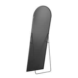 63 Inch Metal Arch Frame Full Length Leaning Floor Mirror for Bedroom or Entryway