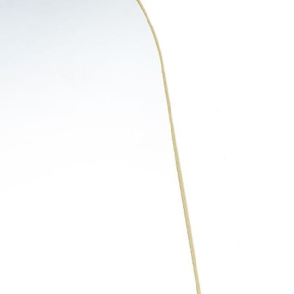 63 Inch Metal Arch Frame Full Length Leaning Floor Mirror for Bedroom or Entryway