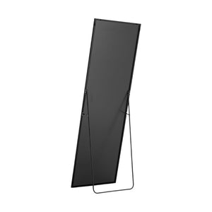 63 Inch Metal Frame Full Length Leaning Floor Mirror Elegant Statement Piece for Bedroom