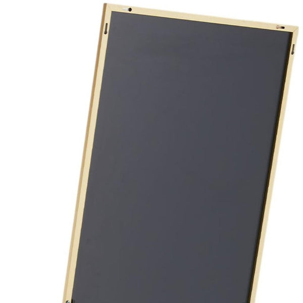 63 Inch Metal Frame Full Length Leaning Floor Mirror Elegant Statement Piece for Bedroom