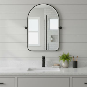I Need to Create a Common Title for a 31-inch Iron Arch Tilting Framed Bathroom Vanity Mirror.