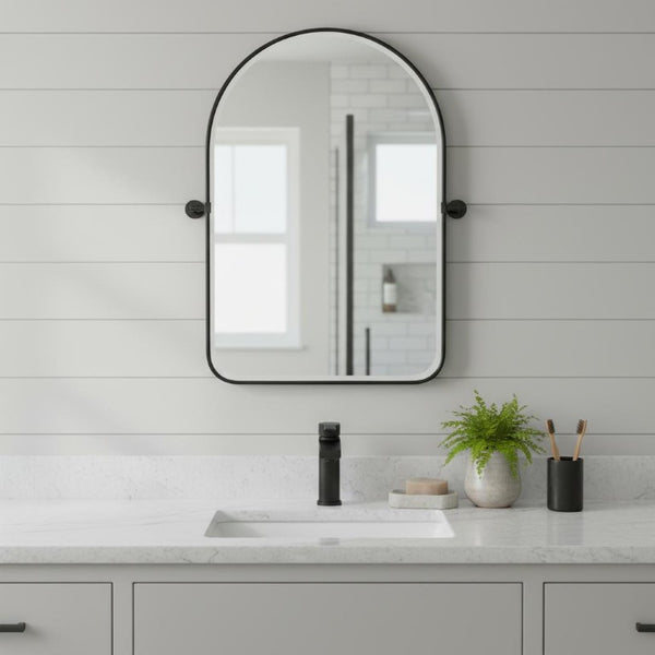 I Need to Create a Common Title for a 31-inch Iron Arch Tilting Framed Bathroom Vanity Mirror.