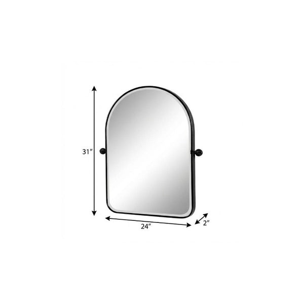 I Need to Create a Common Title for a 31-inch Iron Arch Tilting Framed Bathroom Vanity Mirror.