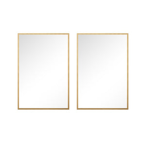 36 Inch Gold Metal Frame Round Vanity Mirror Glam Accent for Bathroom Walls