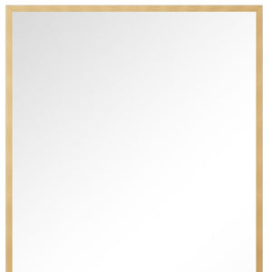 36 Inch Gold Metal Frame Round Vanity Mirror Glam Accent for Bathroom Walls
