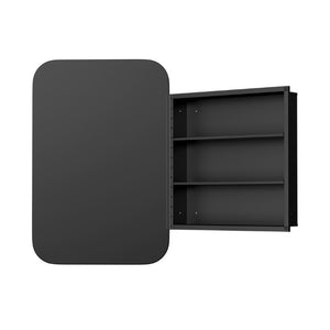 24 Inch Metal Framed Bathroom Vanity Mirror Cabinet Wall Mounted Storage Organizer