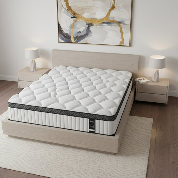 HomeRoots 10" Hybrid Foam Mattress – Experience Restorative Sleep with Pressure Relief, Support & Cool Comfort! Queen 719532
