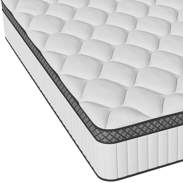 HomeRoots 12" Hybrid Foam Mattress - Ultimate Comfort, Support & Temperature Control for Restful Sleep Experience Twin 719534