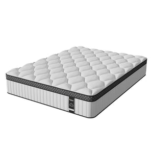 HomeRoots 12" Hybrid Foam Mattress - Ultimate Comfort, Support & Temperature Control for Restful Sleep Experience Queen 719536