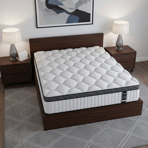 HomeRoots 12" Hybrid Foam Mattress - Ultimate Comfort, Support & Temperature Control for Restful Sleep Experience Queen 719536