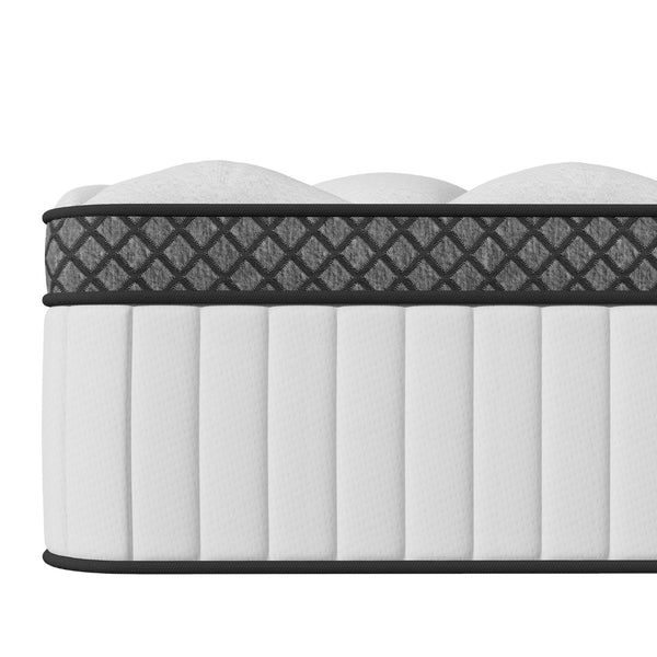 HomeRoots 12" Hybrid Foam Mattress - Ultimate Comfort, Support & Temperature Control for Restful Sleep Experience King 719537