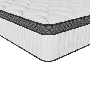 HomeRoots 12" Hybrid Foam Mattress - Ultimate Comfort, Support & Temperature Control for Restful Sleep Experience King 719537