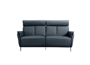 73 Inch Reclining Leather Sofa with Usb Charging for Modern Living Room Comfort Seating