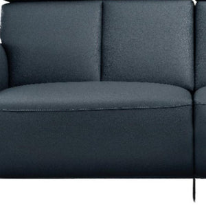 73 Inch Reclining Leather Sofa with Usb Charging for Modern Living Room Comfort Seating
