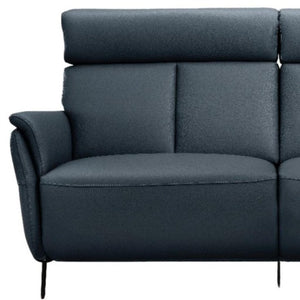 73 Inch Reclining Leather Sofa with Usb Charging for Modern Living Room Comfort Seating