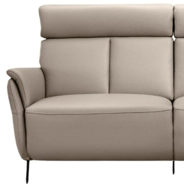 73 Inch Reclining Leather Sofa with Usb Charging for Modern Living Room Comfort Seating