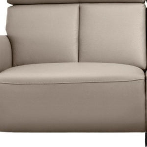 73 Inch Reclining Leather Sofa with Usb Charging for Modern Living Room Comfort Seating