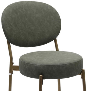 HomeRoots Set of Two Luxurious Black Velvet Bar Height Chairs with Gold Metal Base for Modern Spaces 719633