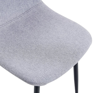 HomeRoots Set of Four Modern Brown Suede and Metal Dining Side Chairs for Versatile Home Seating Solutions 719644