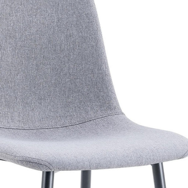 HomeRoots Set of Four Modern Brown Suede and Metal Dining Side Chairs for Versatile Home Seating Solutions 719644