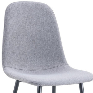 HomeRoots Set of Four Modern Brown Suede and Metal Dining Side Chairs for Versatile Home Seating Solutions 719644