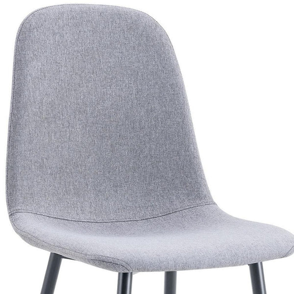 HomeRoots Set of Four Modern Brown Suede and Metal Dining Side Chairs for Versatile Home Seating Solutions 719644