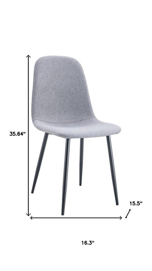HomeRoots Set of Four Modern Brown Suede and Metal Dining Side Chairs for Versatile Home Seating Solutions 719644
