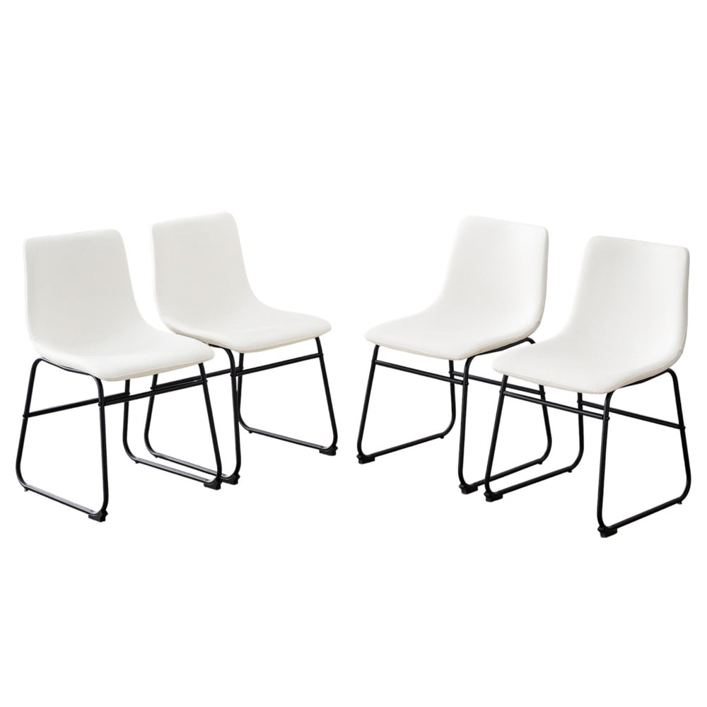 HomeRoots Set of Two Beige Chenille Wing-Back Dining Chairs on Wheels for Stylish, Versatile Seating Solutions 719646