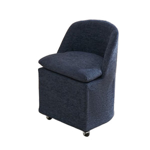 HomeRoots Beige Chenille Wing-Back Dining Chair Set with Wheels - Elegant, Versatile Accent for Any Space 719648